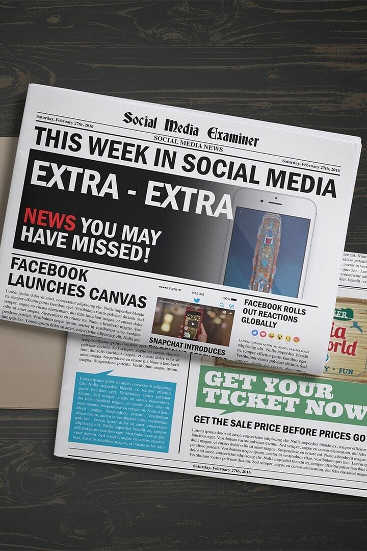 Facebook lanza Canvas: esta semana en las redes sociales: examinador de redes sociales