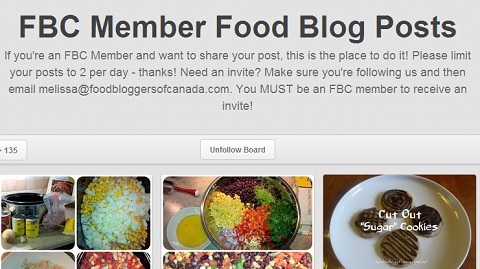 bloggers de comida de la junta de canadá