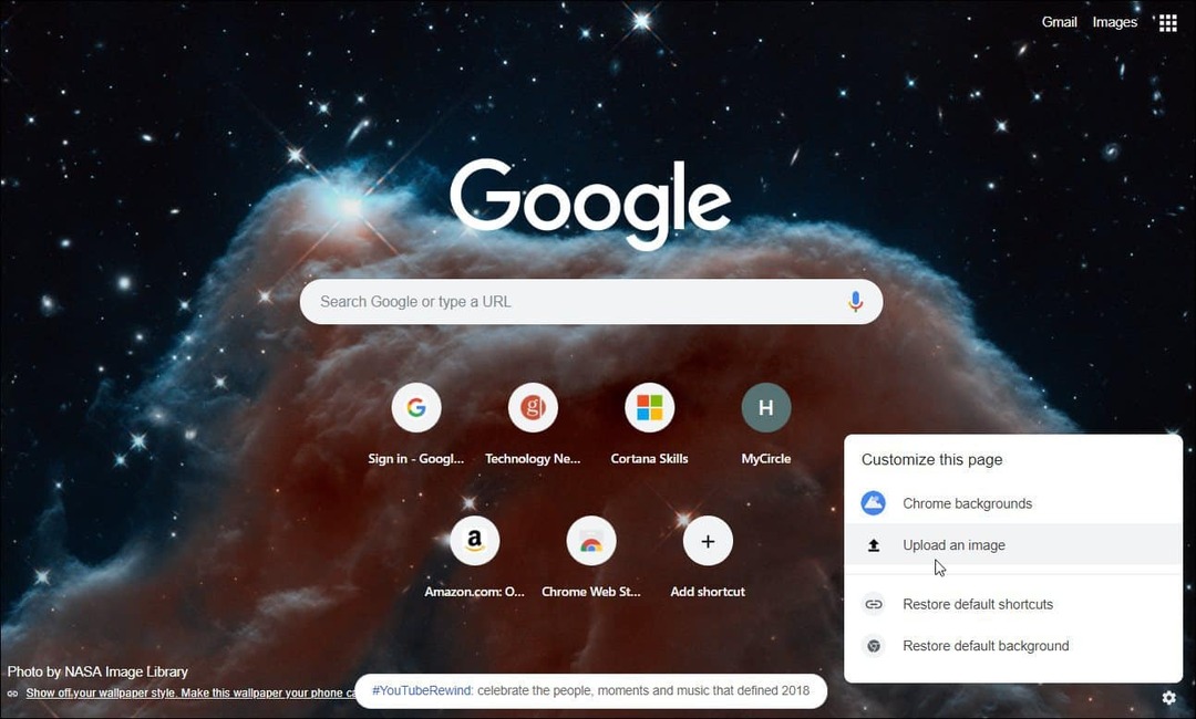Personalizar nueva página de pestaña Google Chrome