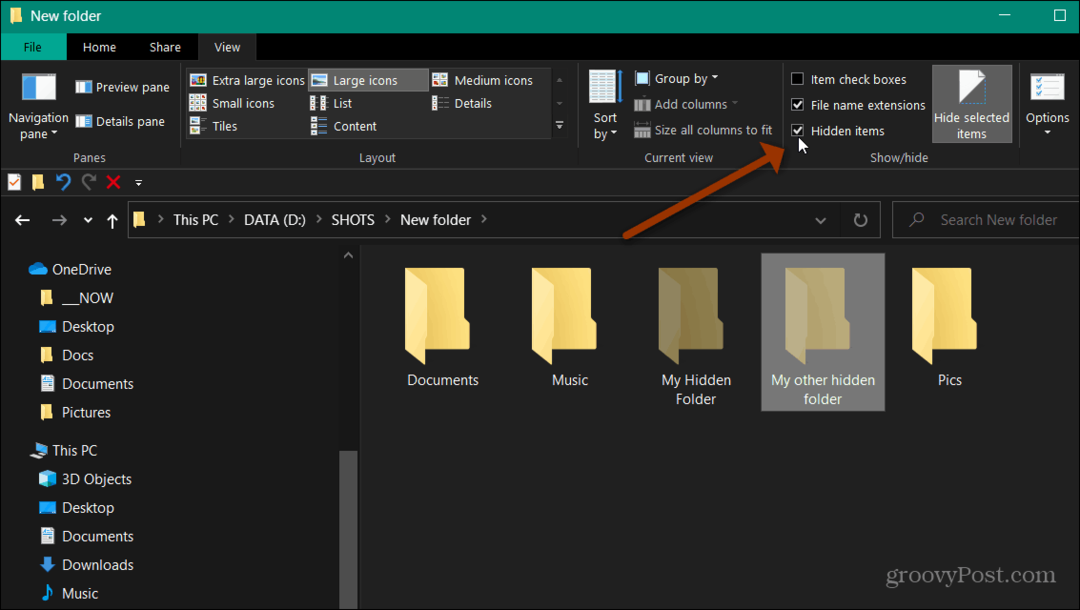 Cómo ocultar archivos y carpetas en Windows 10