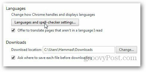Cambiar Chrome Language 3