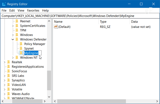 Aumente el nivel de protección en la nube de Windows Defender para Windows 10 Home