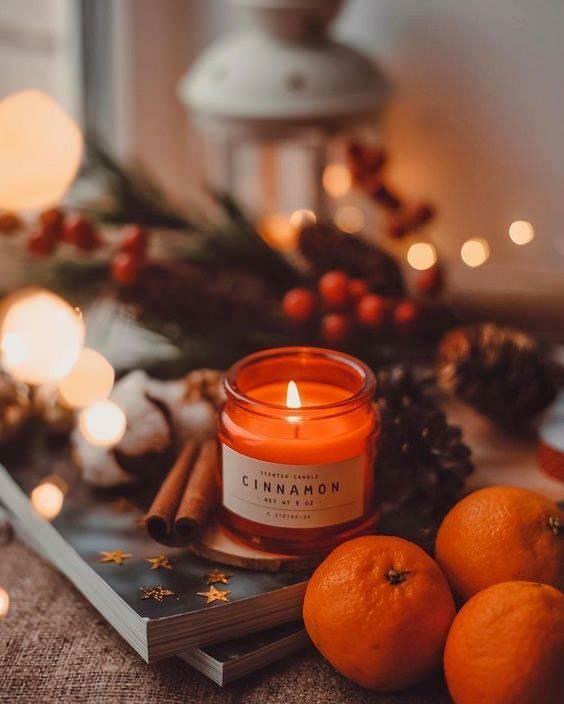 Selección de velas aptas para la decoración de otoño 