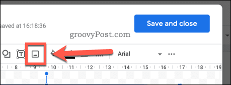 Insertar una imagen en un dibujo de Google Docs