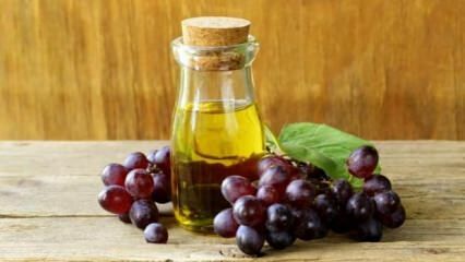 Beneficios del aceite de semilla de uva para la piel.