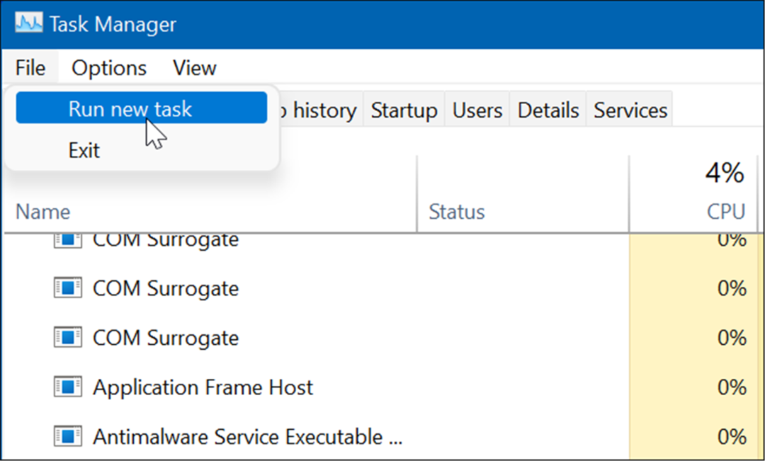 ejecutar una nueva configuración de reinicio de la barra de tareas en Windows 11