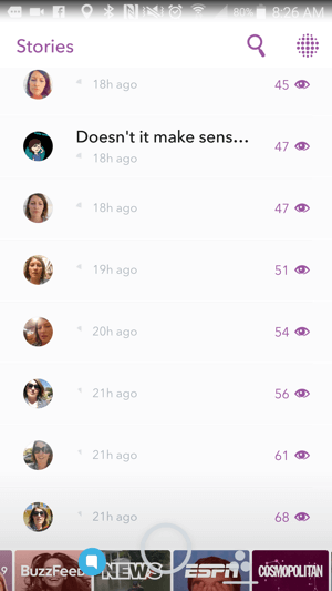 duración de las historias de Snapchat