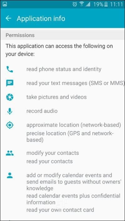 Consejo de Android Marshmallow: conceda permisos de aplicación específicos