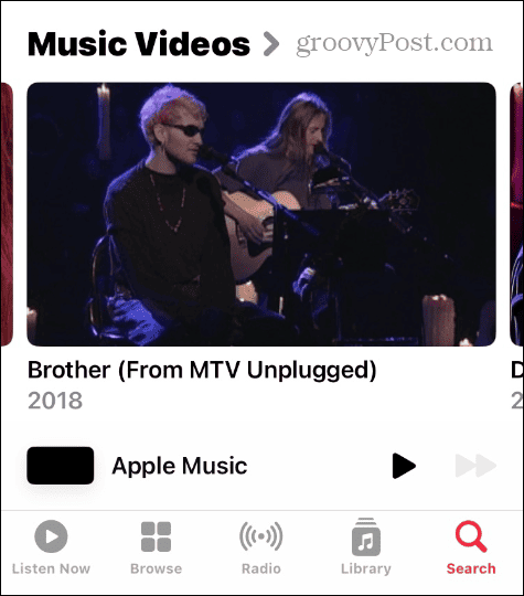 Listas de reproducción de video en Apple Music