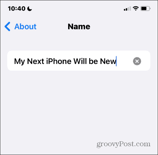 cambiar el nombre del bluetooth en el iPhone
