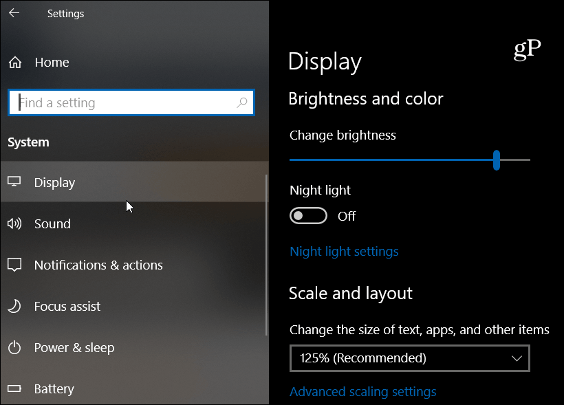 Pantalla de diseño fluido de Windows 10