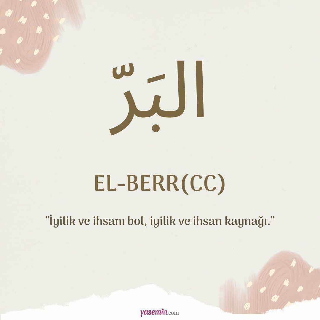 ¿Qué significa al-Berr (c.c)?
