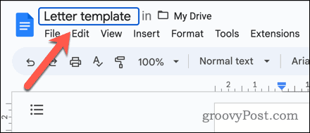 Cambiar el nombre de un documento de Google Docs