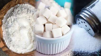 Método de adelgazamiento, evitando 3 blancos! ¿Cómo quedan el azúcar y la sal? 3 dieta blanca