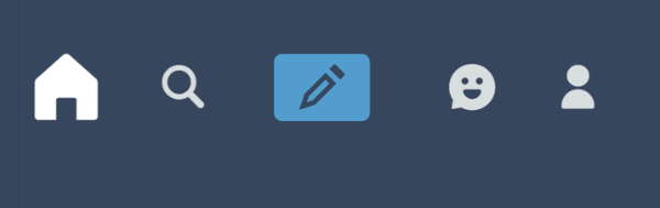 En una pequeña actualización útil que se está implementando ahora, Tumblr agregó un nuevo ícono de ser humano que lleva a los usuarios directamente a sus propios perfiles de Tumblr.