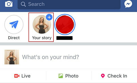Creando tu primera historia de Facebook.