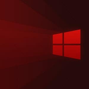 Logotipo de Windows 10 rojo