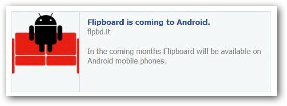 Flipboard para Android ahora puede ser tuyo