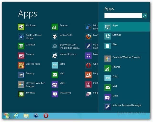 Obtenga el menú Inicio en Windows 8 con ViStart
