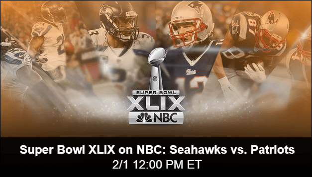 NBC Streaming Super Bowl XLIX en línea gratis