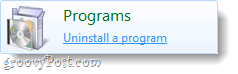 desinstalar un programa en Windows 7