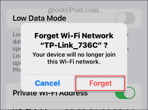 Cambiar la contraseña de Wi-Fi en iPhone