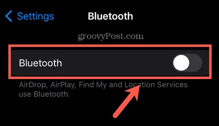 iphone bluetooth apagado