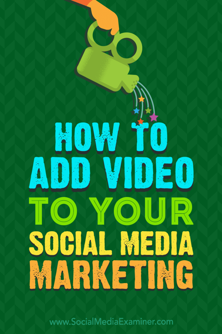 Cómo agregar video a su marketing en redes sociales por Alex York en Social Media Examiner.