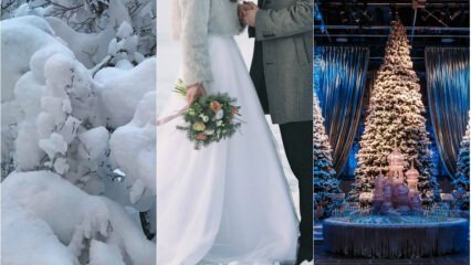 Decoraciones de boda de invierno 2018-19