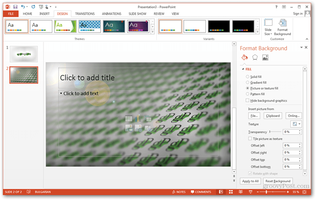 Office 2013 Template Create Make Custom Design POTX Custom Slide Slides Tutorial Cómo personalizar el fondo