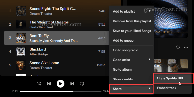 Crear y escanear códigos de Spotify