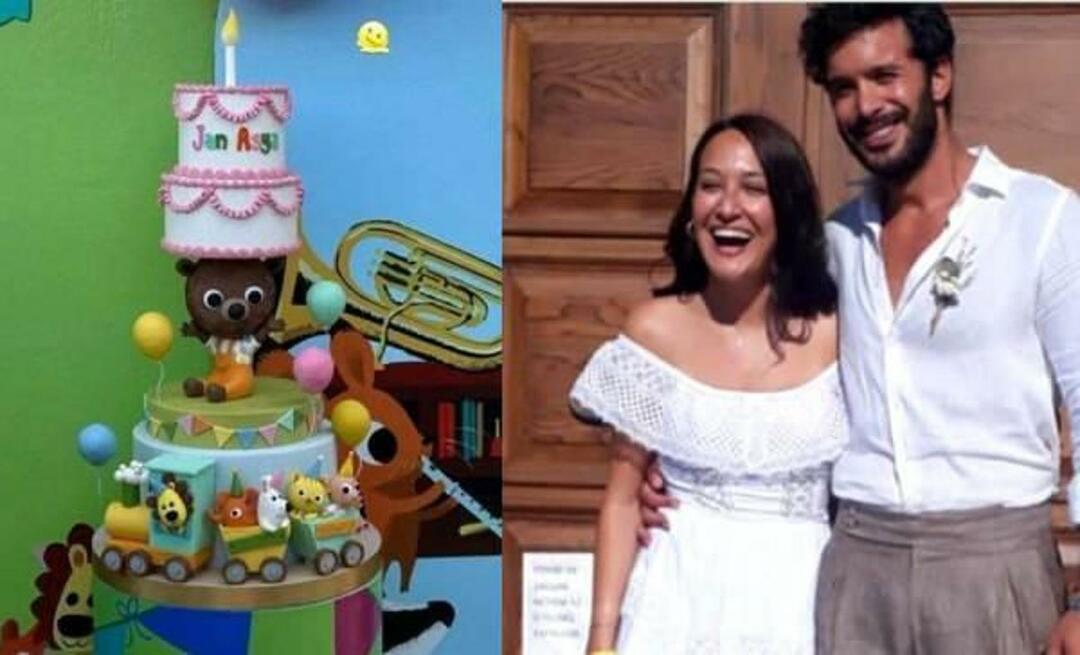 ¡Jan Asya, la hija de Barış Arduç y Gupse Özay, cumplió 1 año! Compartido desde Arduç