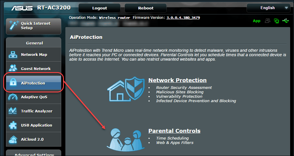 Asus router controles parentales programación de tiempo