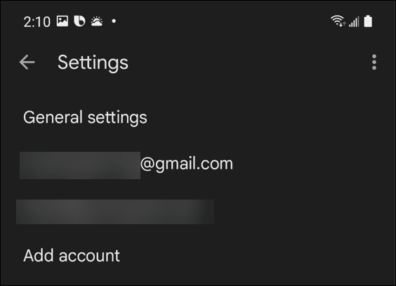 elegir cuenta de gmail