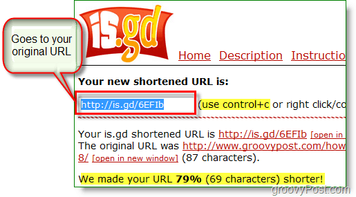 Is.gd Acorta las URL a tu manera [groovyReview]