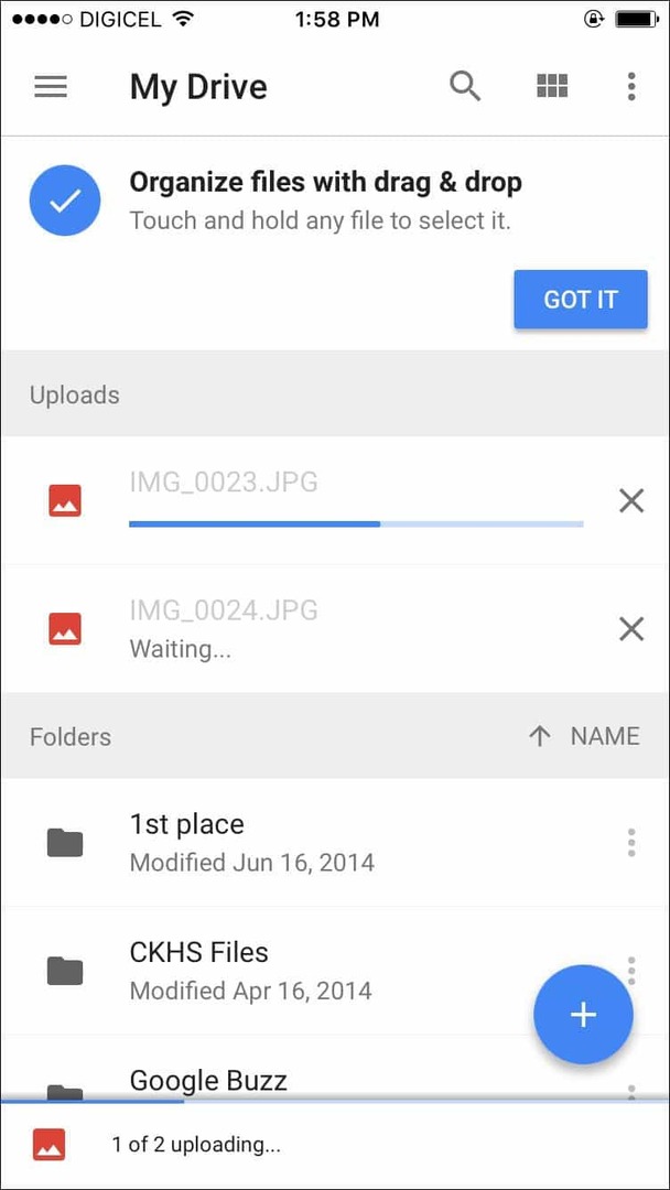 Google Drive para iOS actualizado con 3D Touch Support