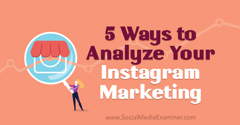 5 formas de analizar su marketing de Instagram por Tammy Cannon en Social Media Examiner.