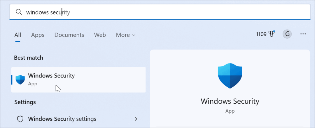 Aplicación de seguridad de Windows