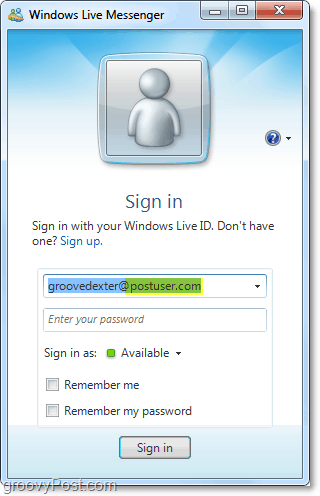 Windows Live Messenger se puede usar con su cuenta de dominio si la configura