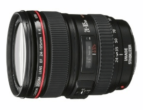 Canon EF 24 - Lente USM 105mm f / 4L IS USM