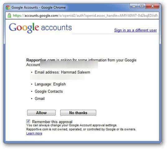 Autorización de Google
