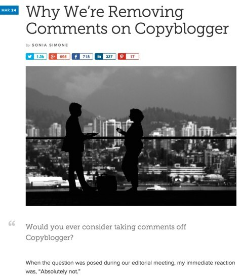 copyblogger eliminar comentarios