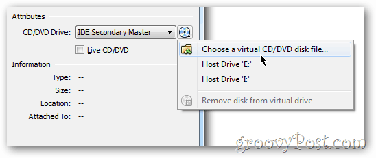 VirtualBox setup iso file windows 8
