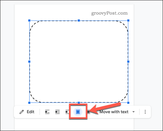 Mover la posición de una imagen en Google Docs