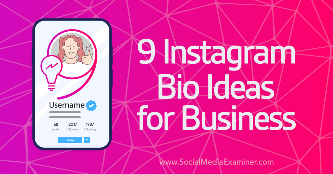 9 Instagram Bio Ideas para Business-Social Media Examiner