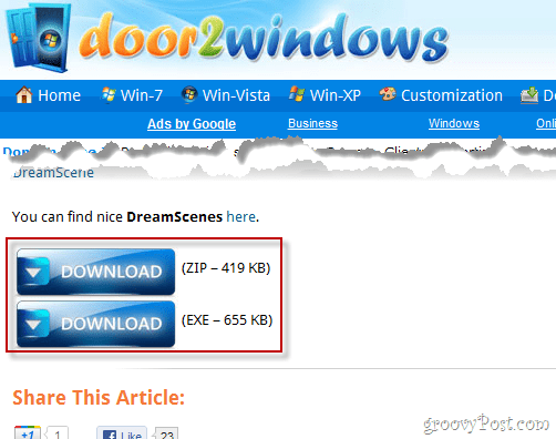 Cómo instalar DreamScene en Windows 7