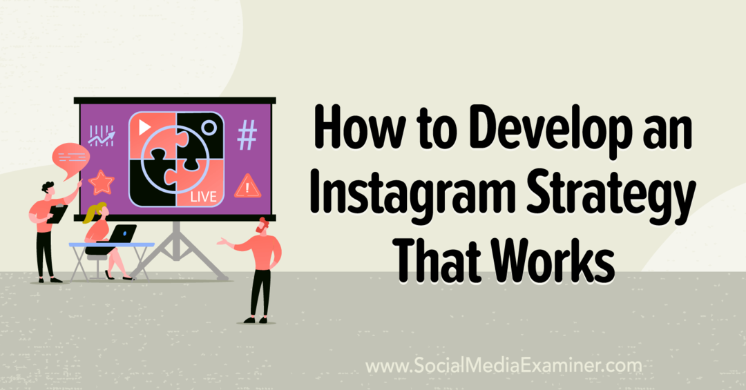 Cómo desarrollar una estrategia de Instagram que funcione: examinador de redes sociales