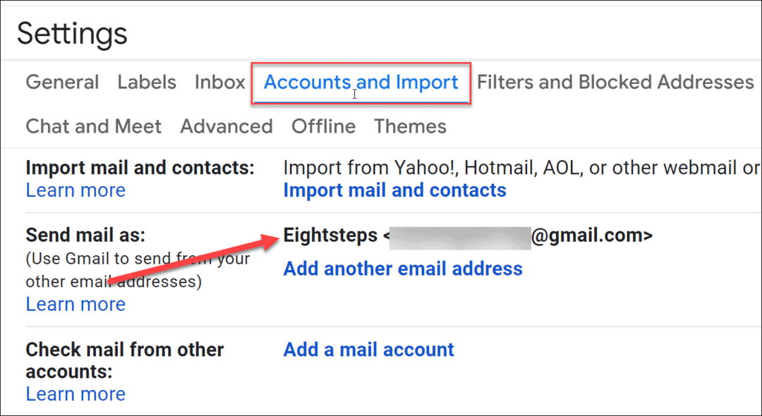 nuevo nombre para mostrar gmail
