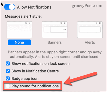 reproducir sonido para notificaciones mac