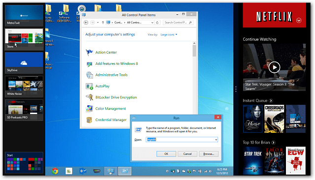 Habilite la función Snap de Windows 8 en monitores de baja resolución